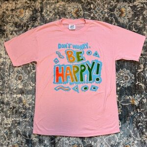Vintage single stitch “Don’t worry, Be happy” graphic t-shirt sz.XL